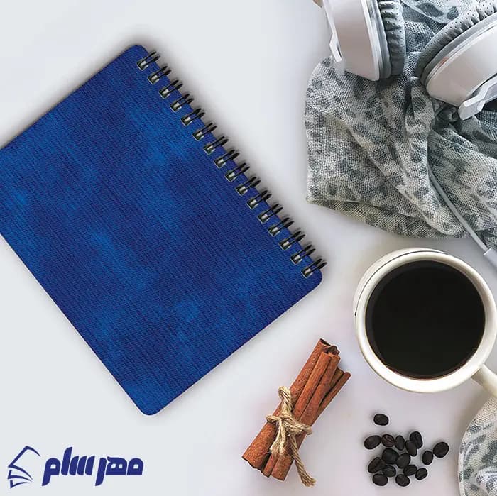 دفتر یادداشت A6 طرح موج آبی — تصویر ۳