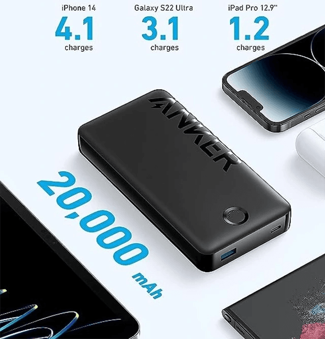 پاور بانک انکر مدل A1286 325 15W ظرفیت 20000 میلی آمپر ساعت — تصویر ۲