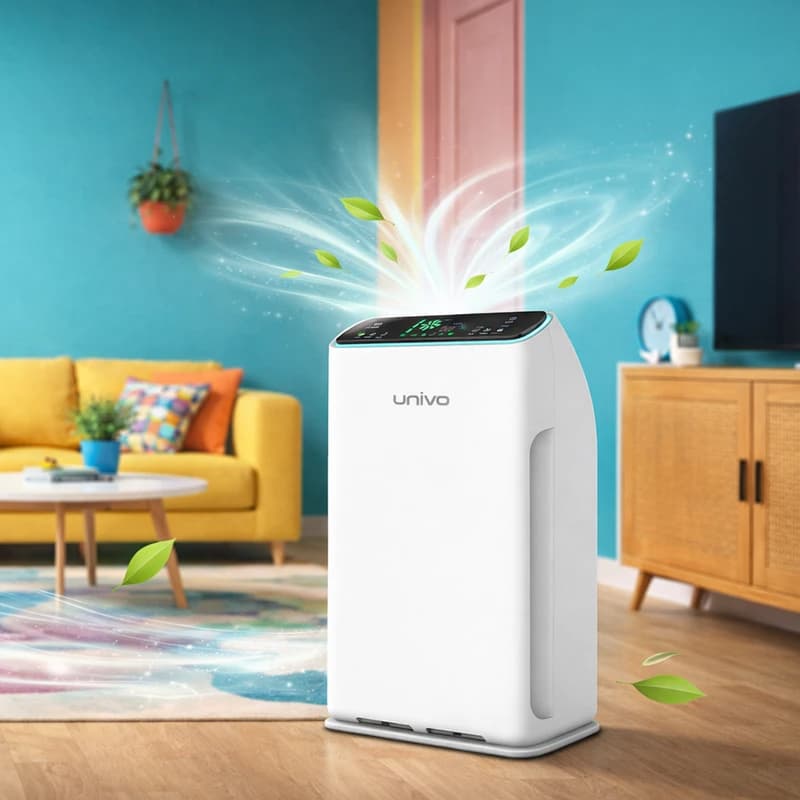 دستگاه تصفیه‌کننده هوا خانگی پنج مرحله‌ای یونیوو مدل UAir Sora 320 به همراه فیلتر — تصویر ۱۱