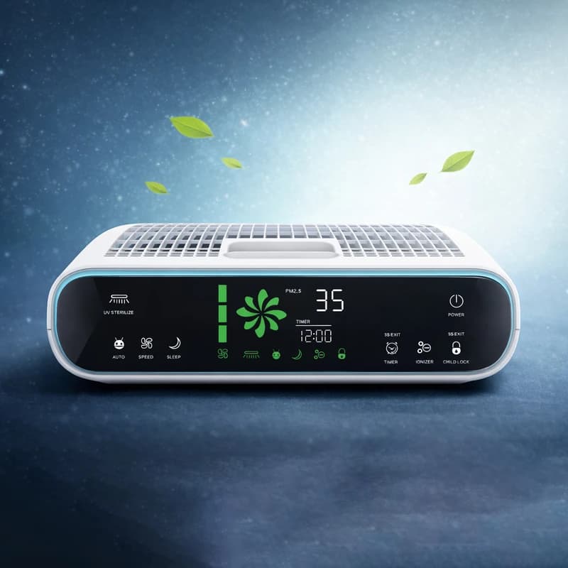 دستگاه تصفیه‌کننده هوا خانگی پنج مرحله‌ای یونیوو مدل UAir Sora 320 به همراه فیلتر — تصویر ۶
