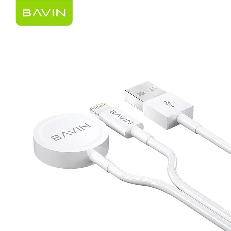 شارژر وایرلس اپل واچ + کابل آیفون Bavin — تصویر ۶