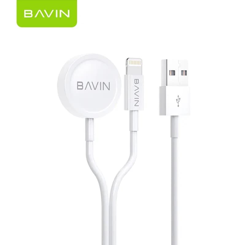 شارژر وایرلس اپل واچ + کابل آیفون Bavin — تصویر ۲