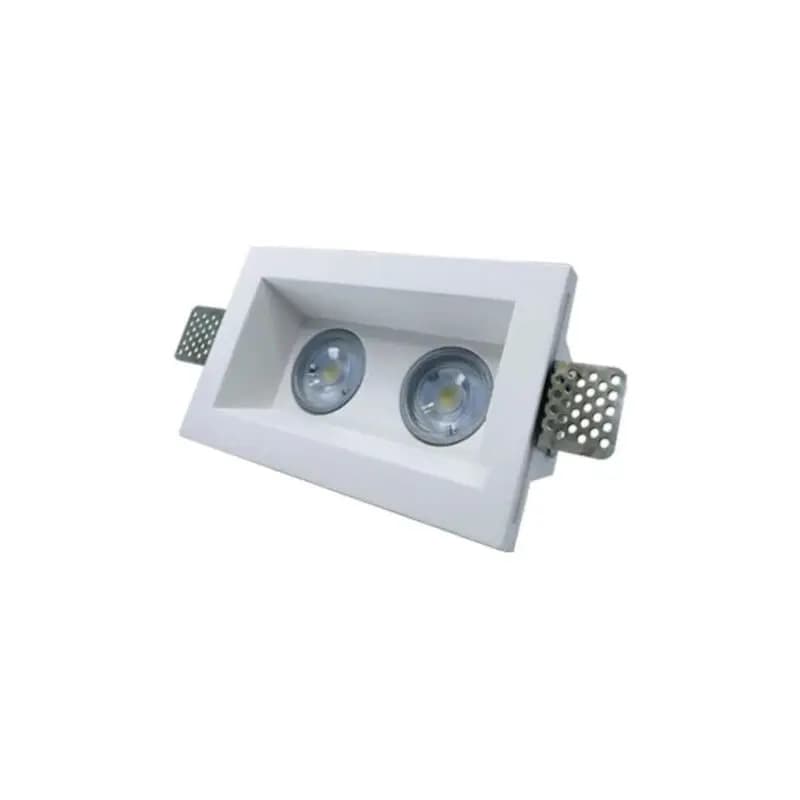 قاب هالوژن گچی دوخانه کد704