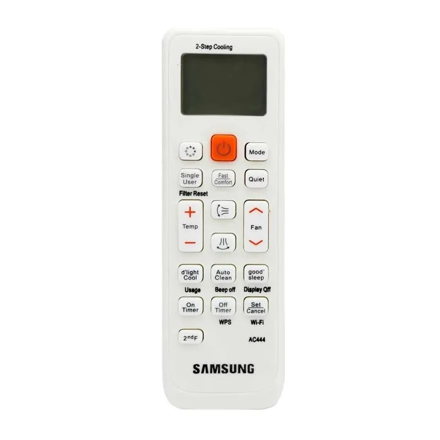کنترل کولرگازی سامسونگ SAMSUNG اینورتر دار ( Inverter ) دکمه نارنجی مدل AC444 — تصویر ۲