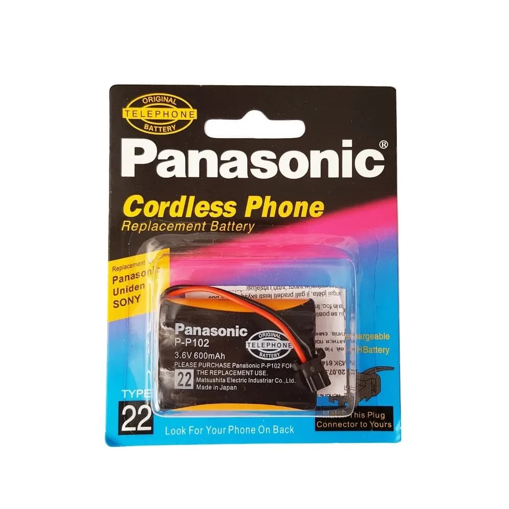 باتری تلفن بی سیم (قابل شارژ ) P 102-3.6v-600mAh مارک پاناسونیک Panasonic