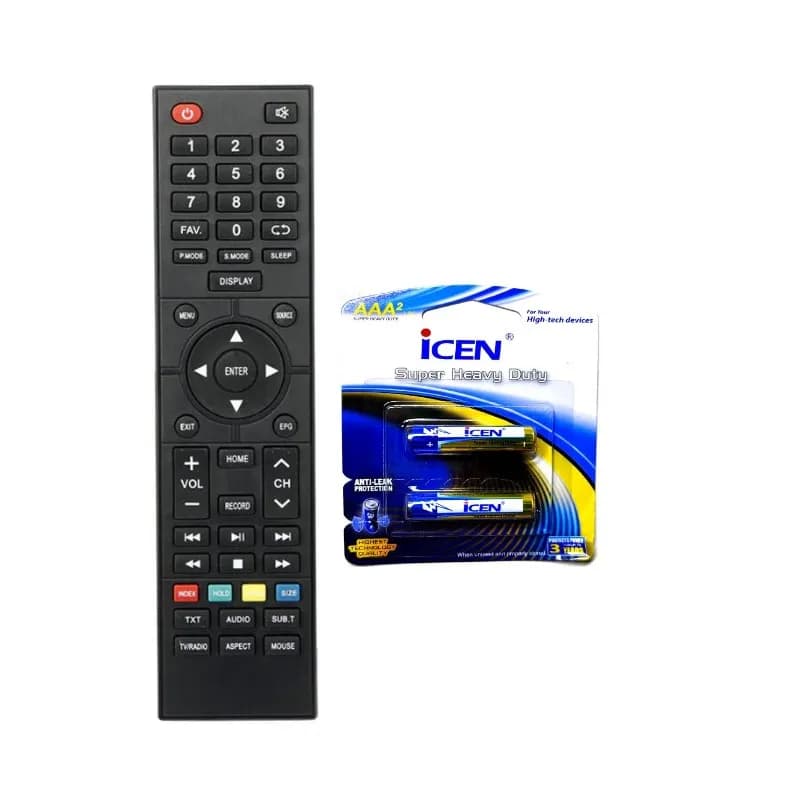 کنترل تلویزیون آیوا Aiwa مدل 4305 به همراه باتری — تصویر ۲
