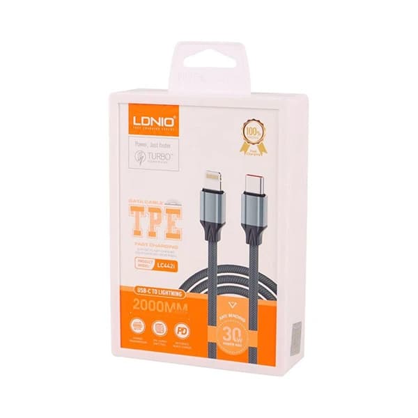 کابل تبدیل USB-C به لایتنینگ الدینیو مدل LC441i طول 1 متر — تصویر ۳