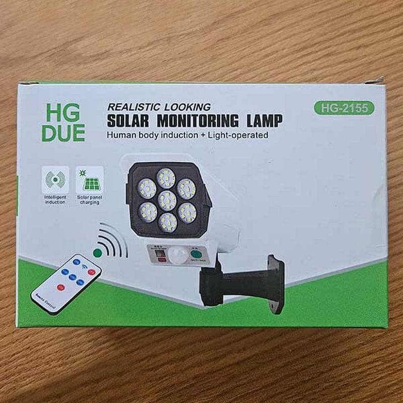 لامپ خورشیدی طرح دوربین HG-2155 نور و امنیت — تصویر ۴