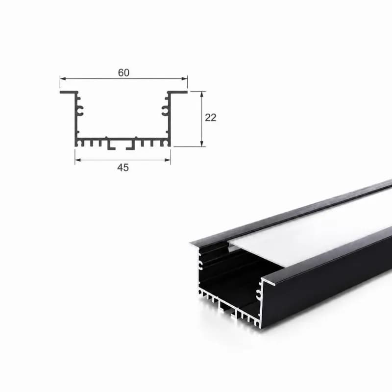 پروفیل چراغ خطی توکار کد23