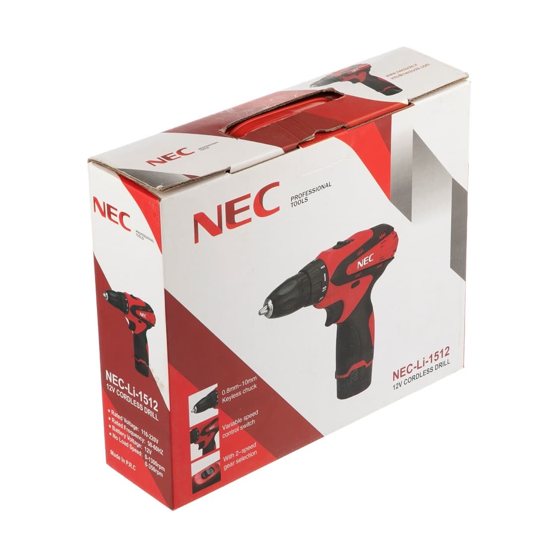دریل و پیچ گوشتی شارژی ان ای سی مدل NEC 1512 — تصویر ۳