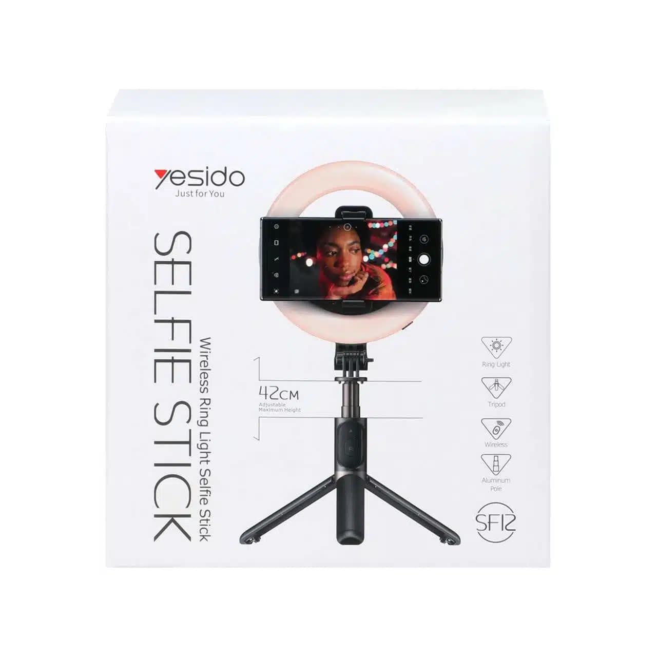 رینگ لایت و پایه نگهدارنده گوشی موبایل یسیدو مدل yesido SF12 — تصویر ۶
