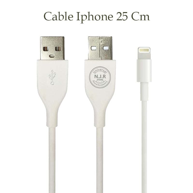 کابل پاور‌بانکی 25Cm آیفون