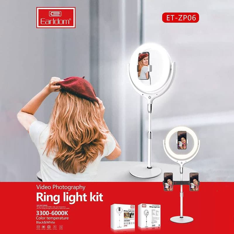 رینگ‌لایت موبایل ارلدام مدل ET-ZP06 — تصویر ۱۰