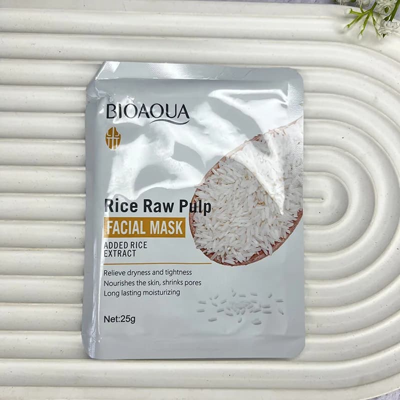 ماسک ورقه ای برنج بیواکوا (BIOAQUA)