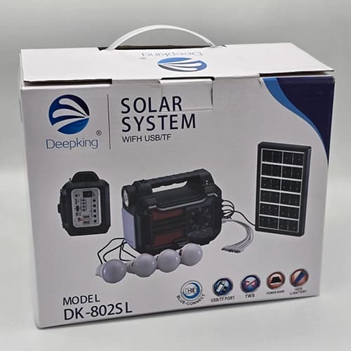 سیستم روشنایی و پکیج خورشیدی DK-802SL دیپ کینگ — تصویر ۱۲