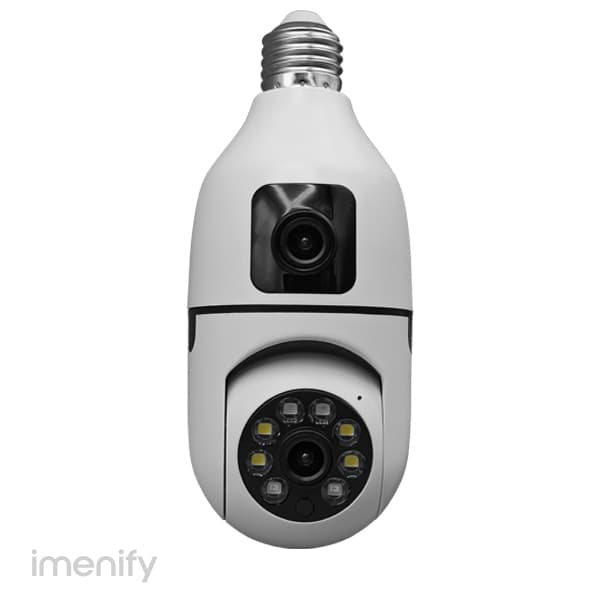 دوربین مداربسته وایفای لامپی 2 لنز مدل WIFI-LAMPI 2 LENS -WL-OKAM PRO