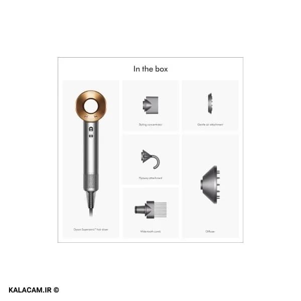 Dyson Supersonic HD07-Nickel/Copper (نقره‌ای/مسی) سشوار دایسون مدل،ارسال فوری،ضمانت اصالت مادام العمرکالا+ضمانت سلامت کالا+ضمانت تست کالا — تصویر ۲