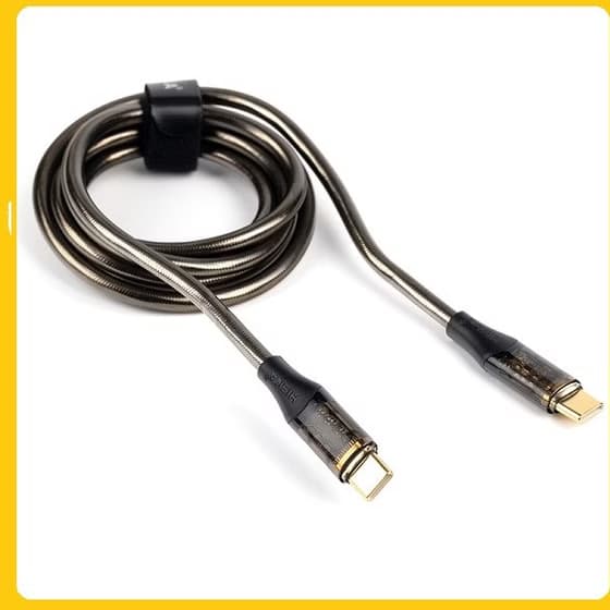 کابل Type-C به Type-C هیسکا LX-12CC طول 1 متر — تصویر ۳