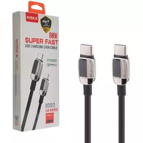 کابل (Type-C To Type-C) PD هیسکا (HISKA) طول 1 متر مدل LX-833 CC