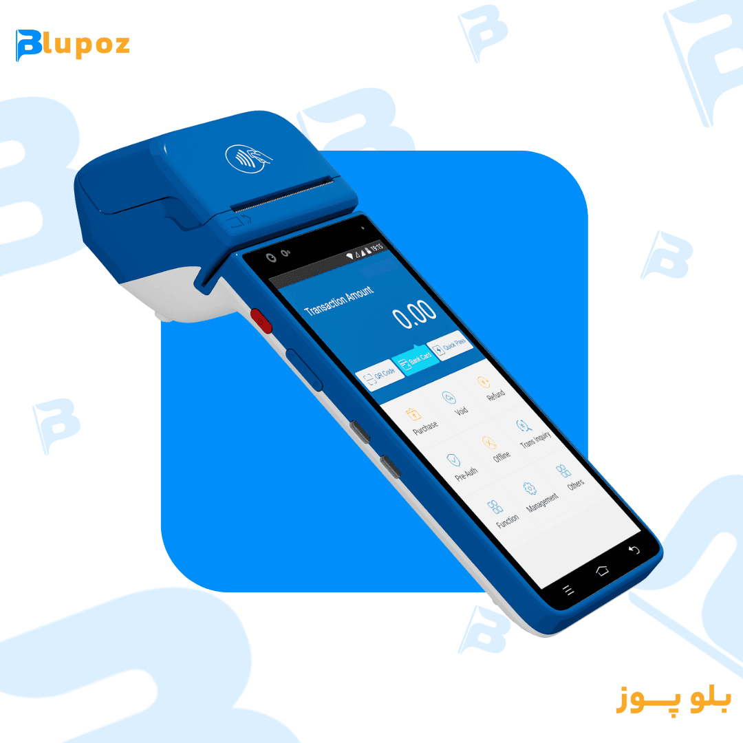 دستگاه پوز سیار هوشمند سخنگو Z95 | کارتخوان اندرویدی 4G با NFC، QR Code و صفحه‌نمایش لمسی