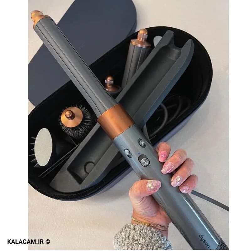 استایل مو حرفه ای دایسون رنگ( نقره ای/ مسی )مدل Dyson Airwrap Hair HS05،( موجود در تمامی رنگها)ارسال فوری، ضمانت اصالت مادام العمرکالا+ضمانت سلامت کالا+ضمانت تست کالا — تصویر ۱۱