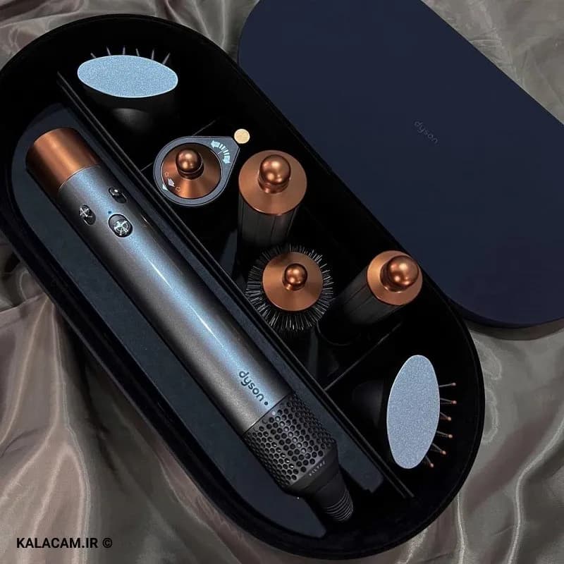 استایل مو حرفه ای دایسون رنگ( نقره ای/ مسی )مدل Dyson Airwrap Hair HS05،( موجود در تمامی رنگها)ارسال فوری، ضمانت اصالت مادام العمرکالا+ضمانت سلامت کالا+ضمانت تست کالا — تصویر ۸