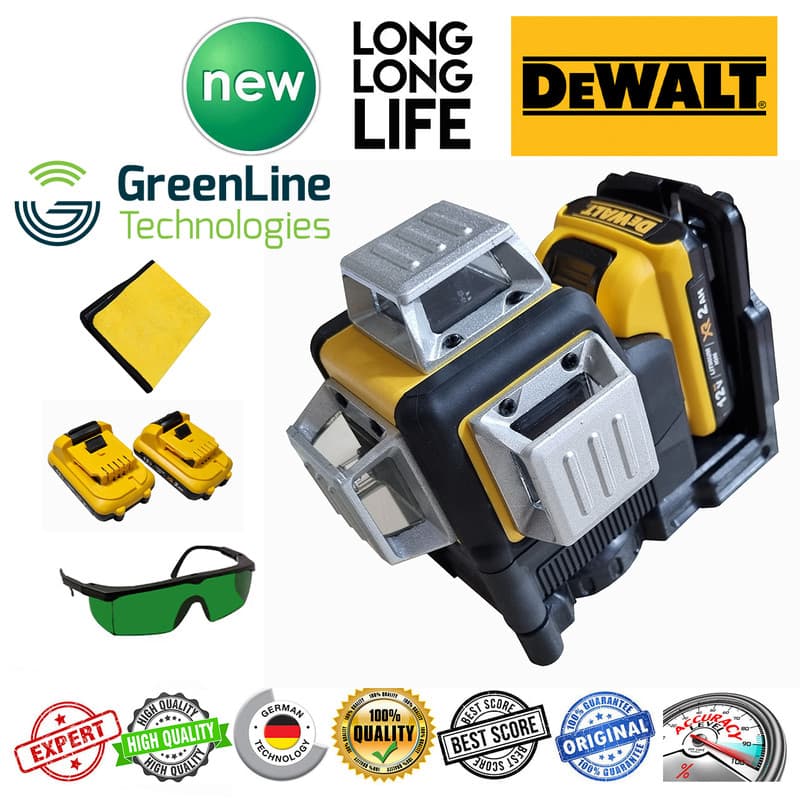 تراز لیزری نور سبز شارژی دیوالت سه بعدیDewalt Laser level 12v — تصویر ۱۱