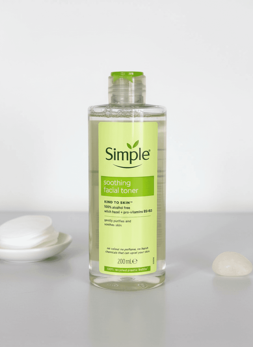 تونر تسکین دهنده سیمپل (Simple) | مدل Soothing Facial Toner (۲۰۰ میل) — تصویر ۳