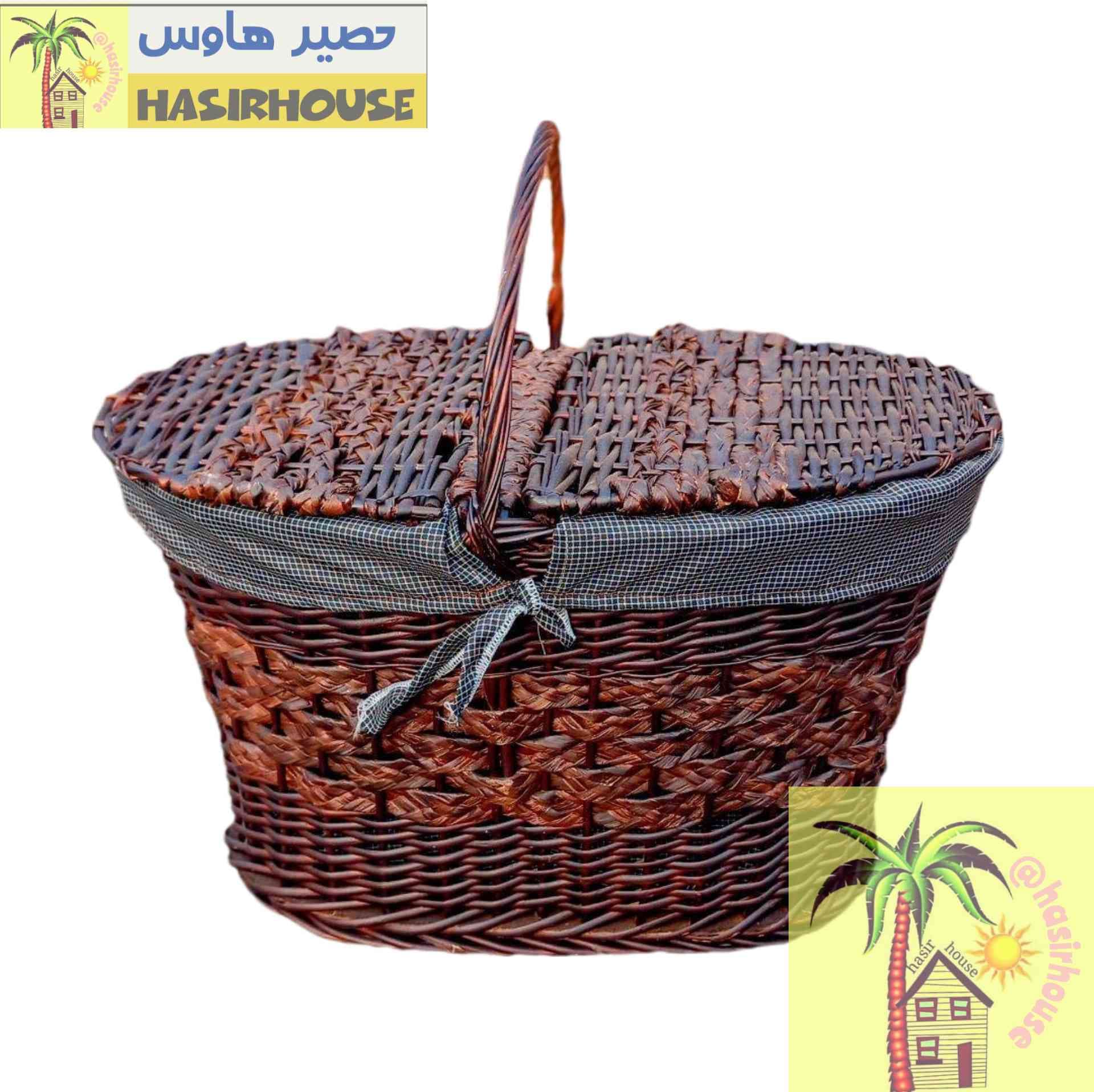 سبد پیک نیک سرتخت طرح دار
