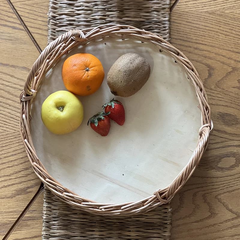 سینی حصیری دسته دار — تصویر ۳