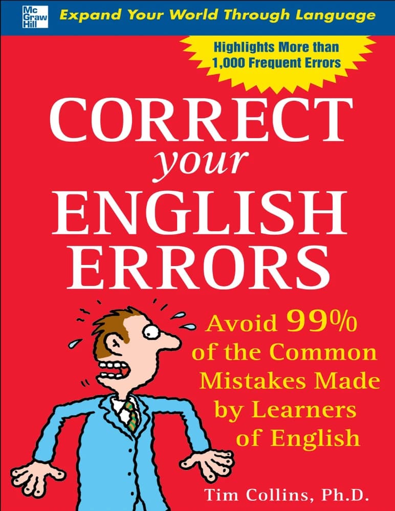 کتاب Correct Your English Errors (خطاهای انگلیسی خود را اصلاح کنید) نسخه انگلیسی PDF | دین الیزابت