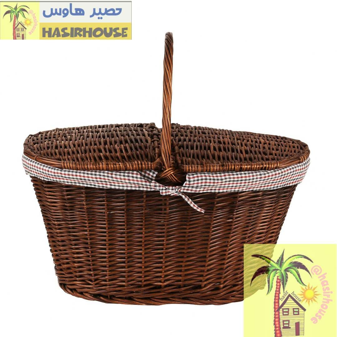 سبد پیک نیک حصیری سرتخت — تصویر ۲