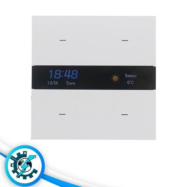 کلید 4 پل هوشمند پیانویی LCD لیبل دیجیتال — تصویر ۷
