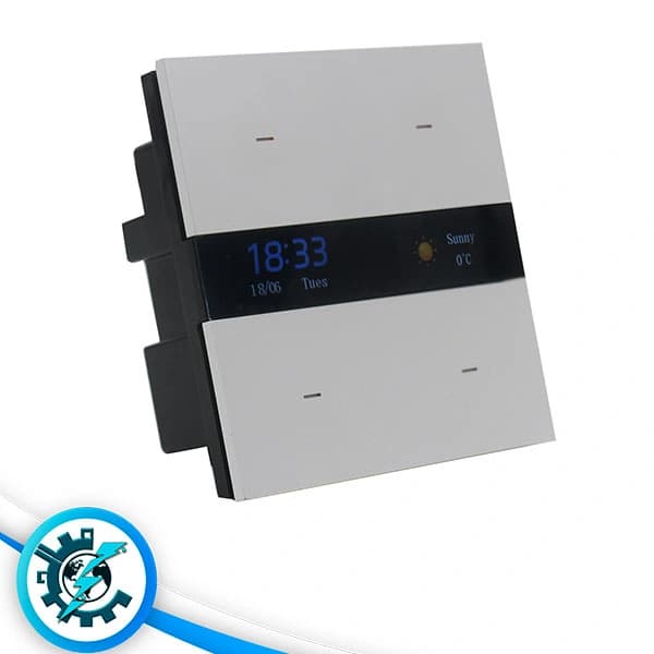 کلید 4 پل هوشمند پیانویی LCD لیبل دیجیتال — تصویر ۸