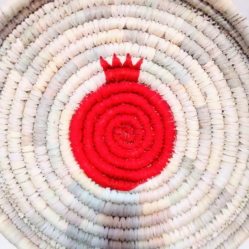 سینی حصیری طرح انار — تصویر ۲
