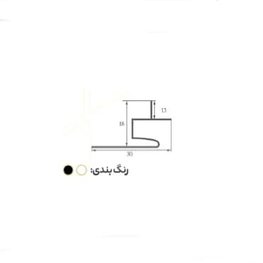 پروفیل لاین نوری توکار چفت کناف کد 35 — تصویر ۶
