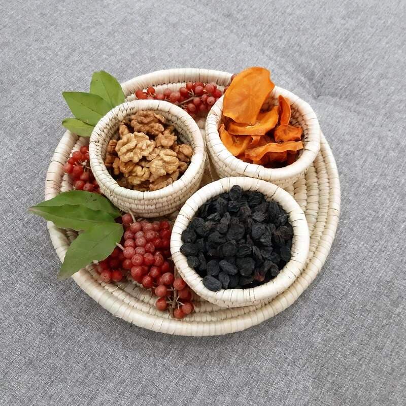 ست ۴ تکه اردو خوری حصیری — تصویر ۲