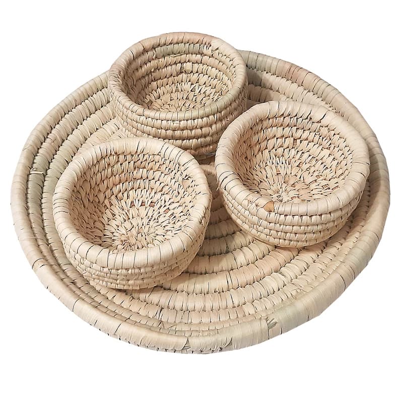 ست ۴ تکه اردو خوری حصیری