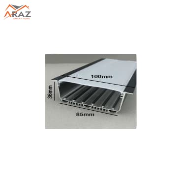 پروفیل لاین نوری توکار کد 10 [کناف و MDF فنرخور]