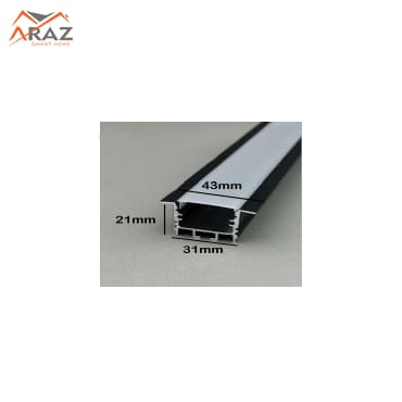 پروفیل لاین نوری توکار کناف کد 5 [کناف و MDF فنرخور]