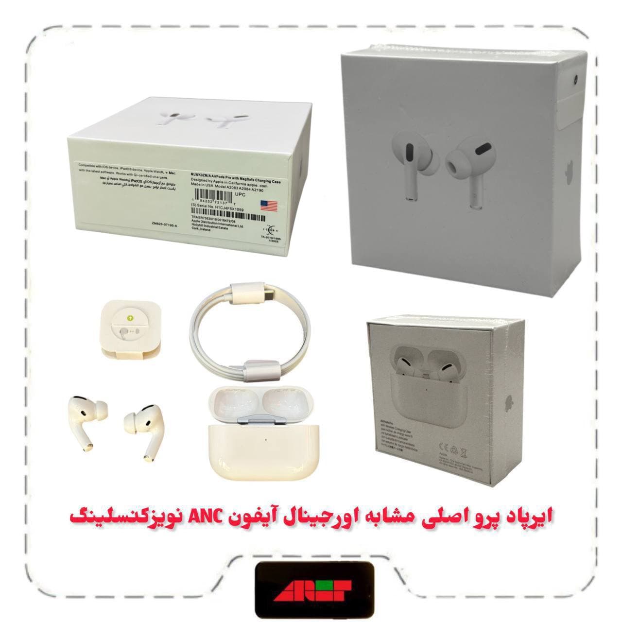 ایرپاد پرو اصلی مشابه اورجینال آیفون ANC نویزکنسلینگ پک عرب — تصویر ۲