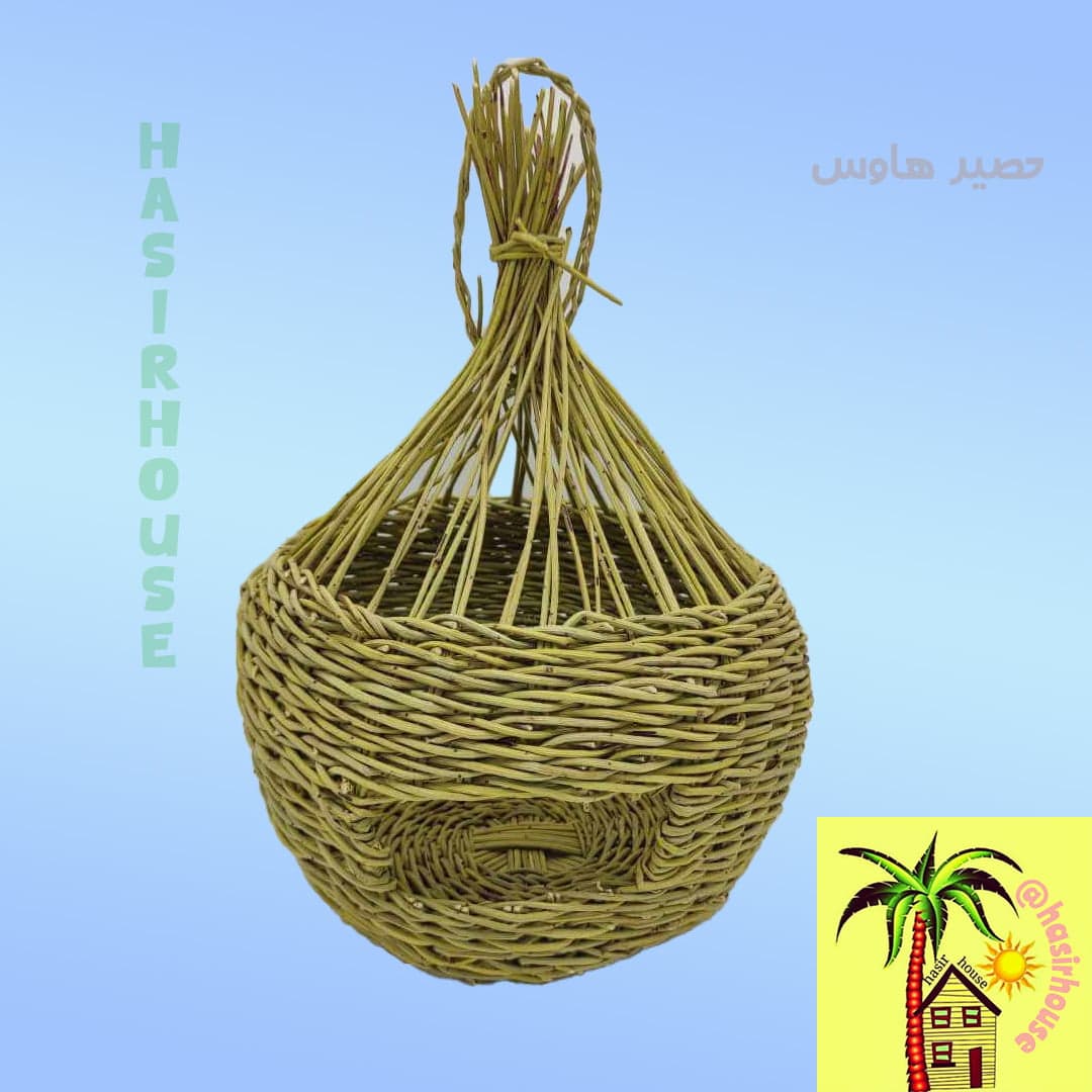 لانه پرنده حصیری ترکه بادامی