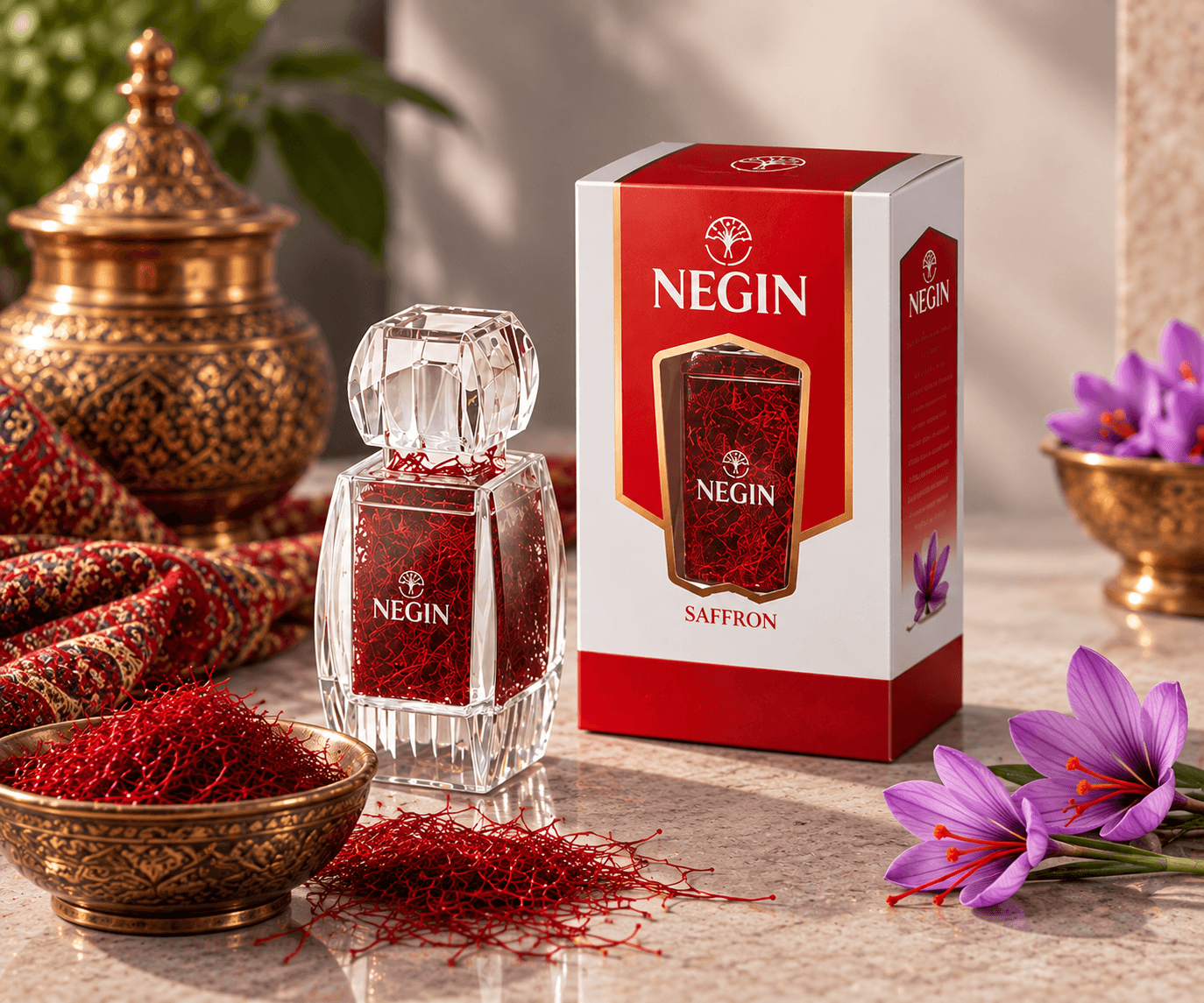 زعفران 4 گرم آذین نگین — تصویر ۸