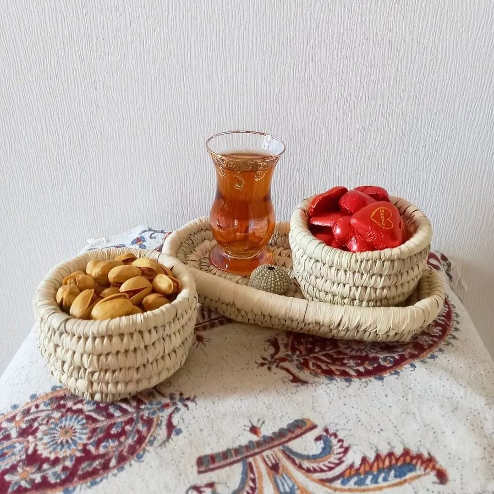 اردوخوری حصیری 3 تکه — تصویر ۲