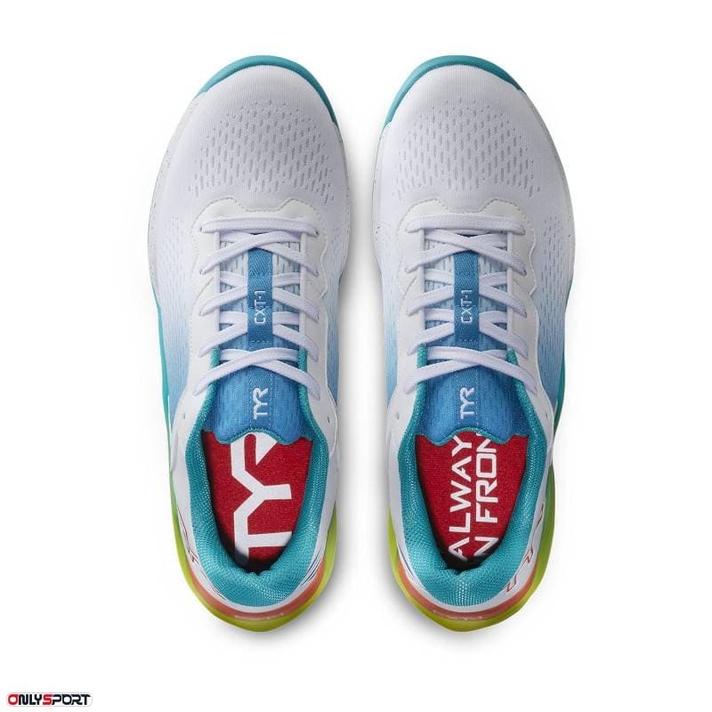 کفش تمرین و کراس فیت TYR CXT1 WHITE-TURQ 163 — تصویر ۲