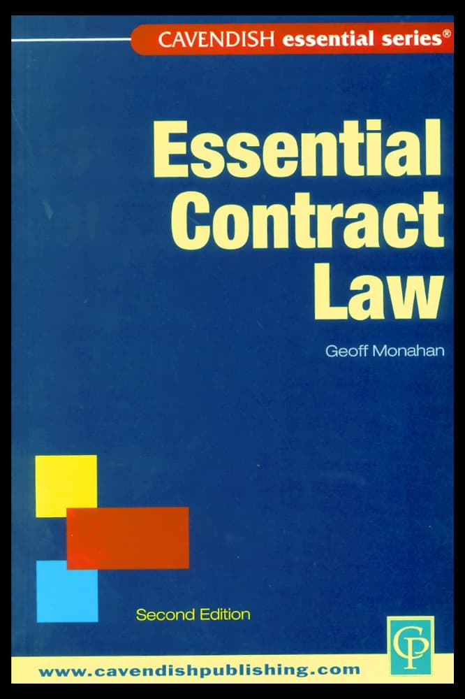 کتاب Essential Contract Law (حقوق قراردادها به زبان ساده) نسخه انگلیسی PDF | منابع حقوقی