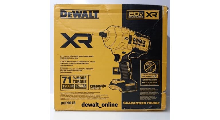 بکس شارژی دیوالت مدل dcf961 (تنه خالی) — تصویر ۶