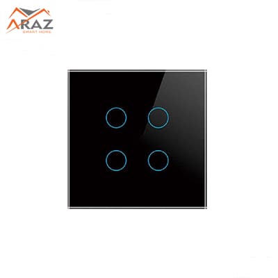 کلید لمسی هوشمند چهارپل zigbee (زیگبی)