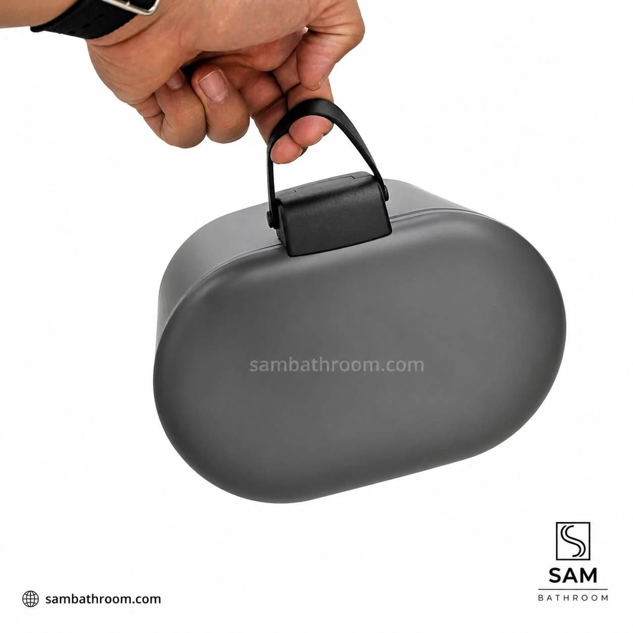 سطل و برس 3 لیتری طوسی اورجینال کد 123 — تصویر ۳