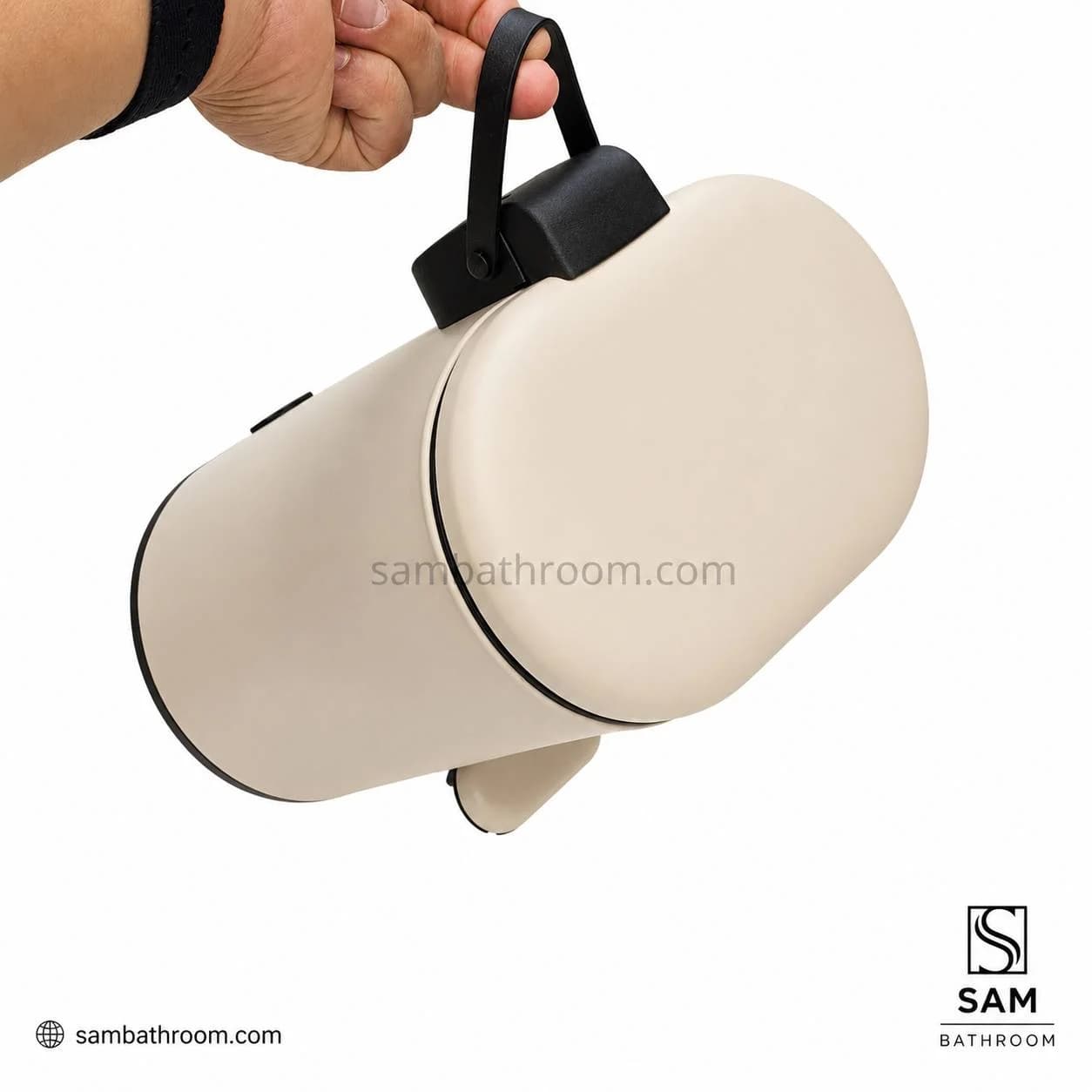 سطل و برس 3 لیتری سفید کرم اورجینال — تصویر ۴